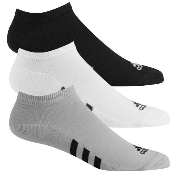 adidas No Show Golf Socks - 3 Pack 